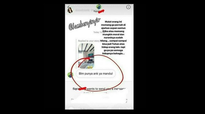 Shandy Aulia membahas komentar warganet (@lambenyinyir/instagram).