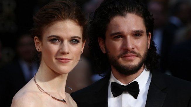 Kit Harington dan Rose Leslie. (Justin Tallis / AFP)