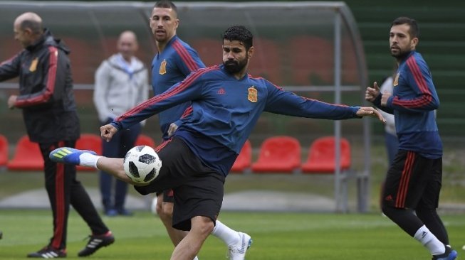 Susunan Pemain Spanyol vs Maroko, Diego Costa Starter