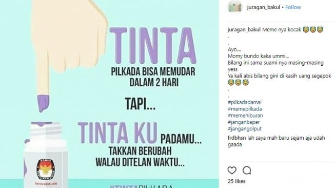 Meme Pilkada. [Instagram]