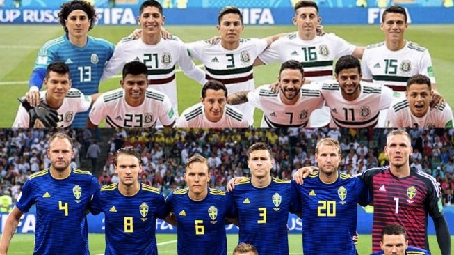 Fakta Kilat Piala Dunia 2018 : Meksiko vs Swedia