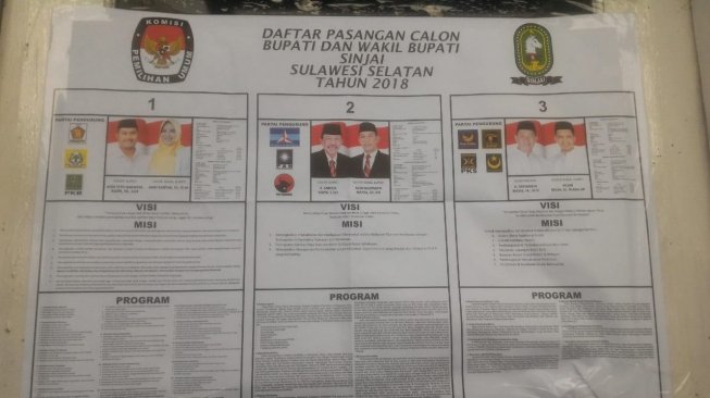 Didiskualifikasi, Foto Cabub Sinjai SBY - AMM Ada di Surat Suara