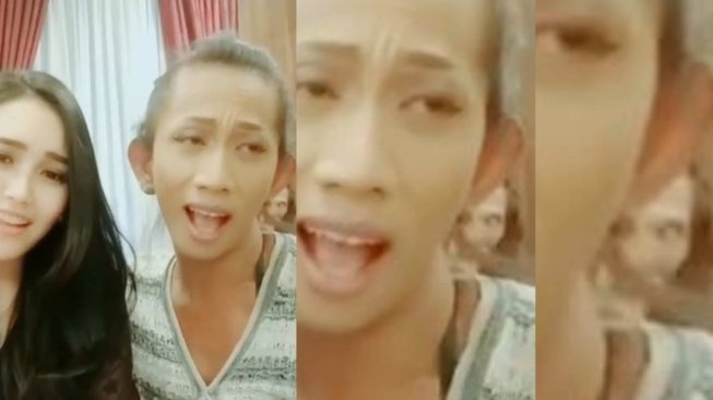 Ayu Ting Ting dan penampakan di video lip sync miliknya (@ayutingting92/instagram).