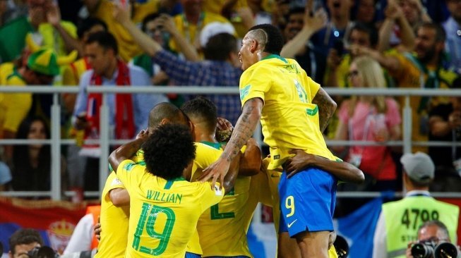 Brasil Juara Grup, Berikut Klasemen Grup E Piala Dunia 2018