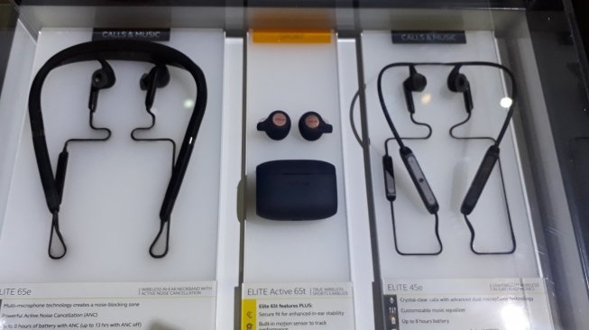 Deretan perangkat baru Jabra.  [Suara.com/Aditya Gema Pratomo]