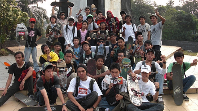 Komunitas Bogor Independent Skateboarder, 'Boper', sarana pengembangan minat dan bakat bagi mereka yang ingin tahu cara bermain skate dengan benar. (Foto: Dok. Komunitas Boper) 