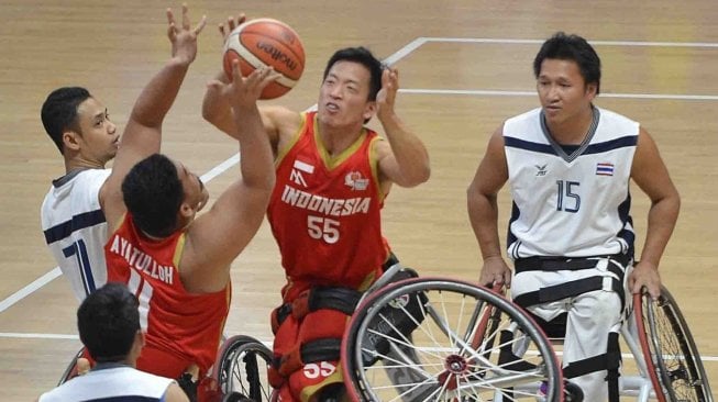 Indonesia kalah atas Thailand dengan skor 35-58. 