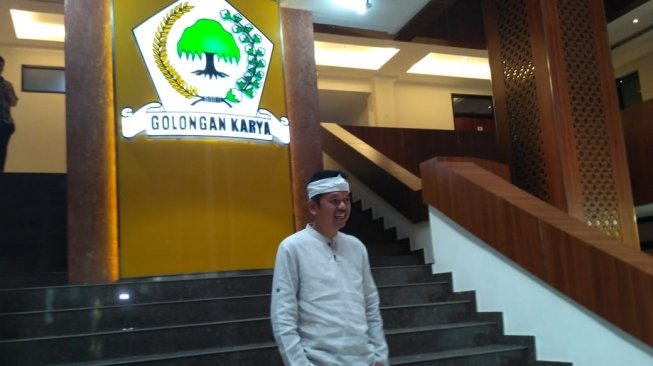 Ketua DPP Golkar Jawa Barat Dedi Mulyadi. (Suara.com/Lili Handayani)