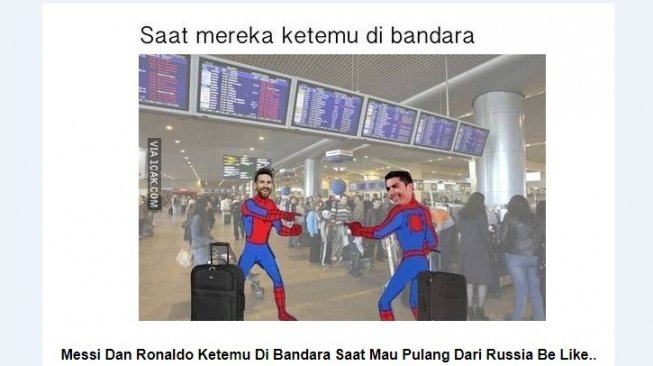 Meme Ronaldo dan Messi. [1cak]