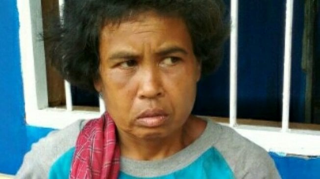 Foto perempuan yang diduga alami gangguan jiwa mirip Nining Sunarsih. (ist)