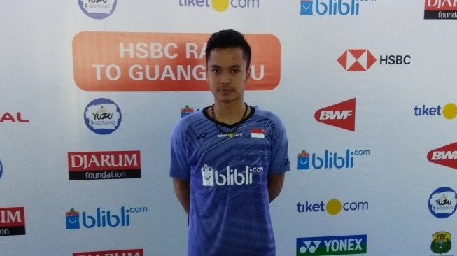 Dukungan Suporter di Istora Bawa Anthony Ginting ke Babak Kedua