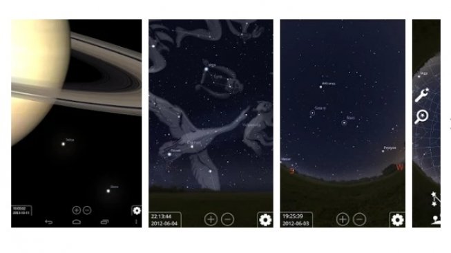 Aplikasi peta langit, Stellarium Mobile Sky Map. [Google Play Store]