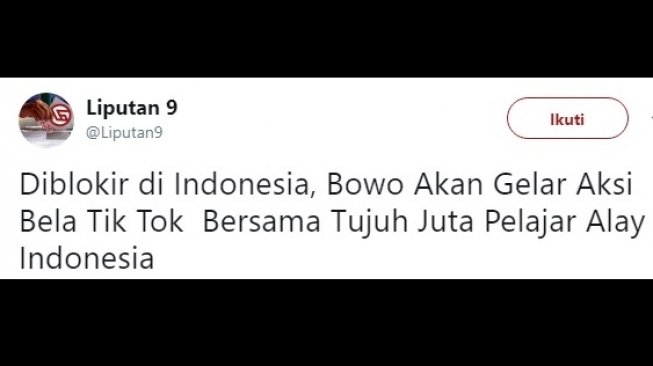 Cuitan warganet soal nasib Bowo Alpenliebe. [Twitter]