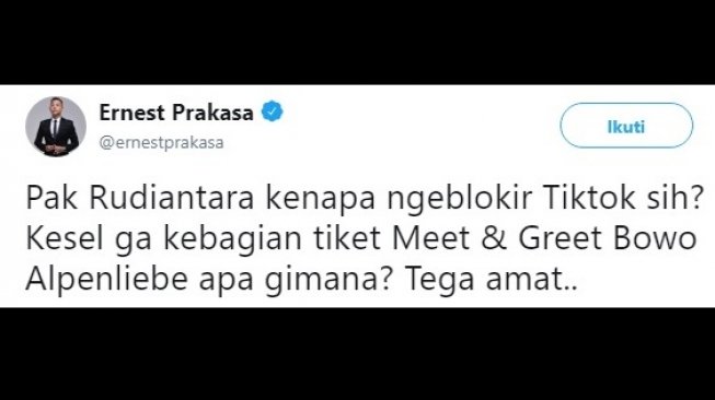 Cuitan warganet soal nasib Bowo Alpenliebe. [Twitter]