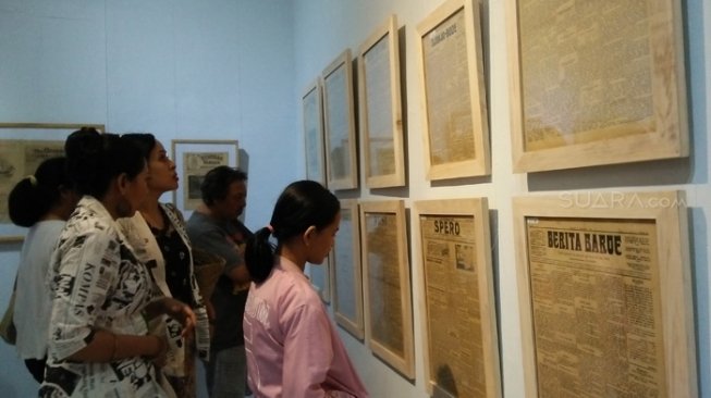 Pameran "Titi Mongso Pameran Koran dan Madjalah Tempo Dulu" di Bentara Budaya Yogyakarta, sejak tanggal 3 Juli sampai 11 Juli 2018. [Suara.com/Somad]