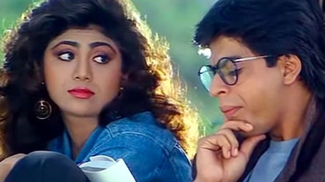 Shilpa Shetty dalam film Baazigar bareng Shahrukh Khan. (istimewa)