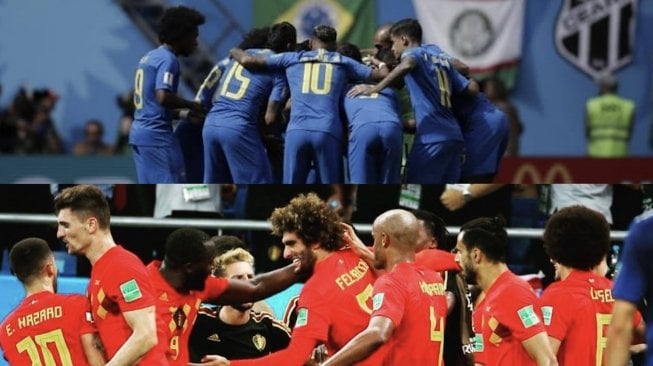 Fakta Kilat 8 Besar Piala Dunia 2018: Brasil Vs Belgia