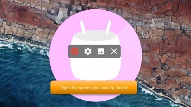 Aplikasi screenshot, AZ Screen Recorder. [Google Play Store]