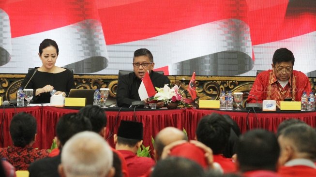 Partai Demokrasi Indonesia Perjuangan (PDIP) menggelar workshop kaderisasi partai di kantor pusat DPP PDI Perjuangan, Jalan Diponegoro, Jakarta, Senin (9/7/2018). [Suara.com/Oke Atmaja]