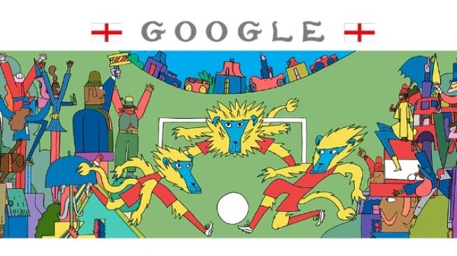 Kroasia dan Inggris Tampil di Google Doodle di Babak Semi Final