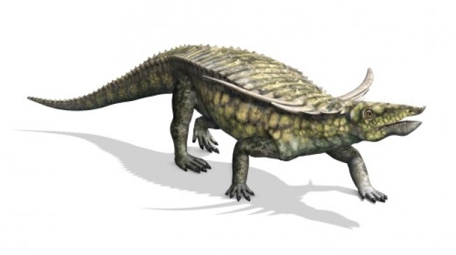 Salah satu spesies yang hidup di zaman Triassic, Desmatosuchus. [Shuttertock]