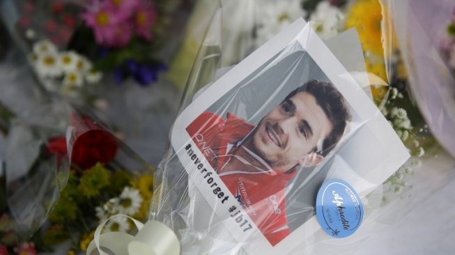 Tribute yang diberikan kepada Jules Bianchi saat berlangsung F1 GP Suzuka 26 September 2015 [Yuriko Nakao/AFP].