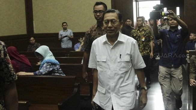 Mantan Wapres Boediono Hadir di Persidangan Syafruddin Arsyad