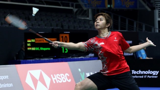 Pebulutangkis tunggal putri Indonesia, Yulia Yosephin Susanto, melaju ke perempat final Singapore Open 2018, Kamis (19/7). [Humas PBSI]