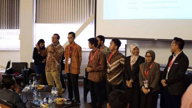 Staf Khusus Menpar Bidang Komunikasi dan Media, Don Kardono, meresmikan GenWI International di National Research University Higher School of Economics, Moscow, 23 Juli 2018. (Dok: Kemenpar)