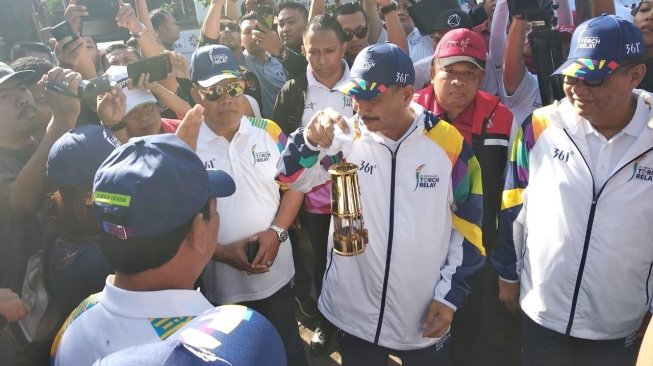 Di Sebak Sembung, Bali, Menpar Terima Api Asian Games 2018