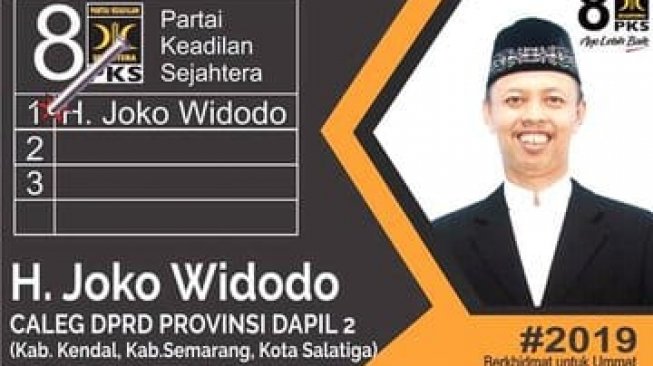 Joko Widodo caleg PKS. [dok.pribadi/net]