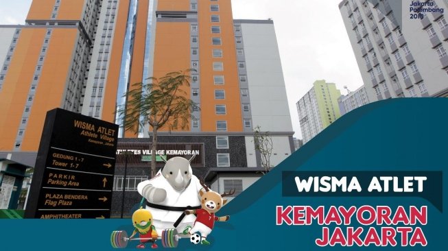 Wisma atlet Asian Games 2018 di Kemayoran, Jakarta. (Dok: KemenPUPR) 