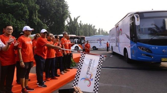 100 Bus Wonderful Indonesia Siap Lalu-Lalang di Asian Games 2018