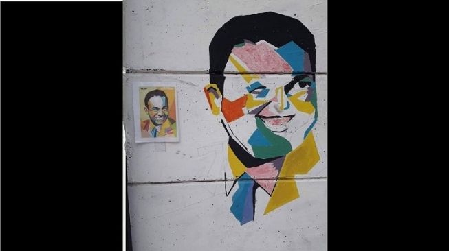 Muncul Lukisan WPAP Anies Baswedan, Sandiaga: Ini Gemuk Banget