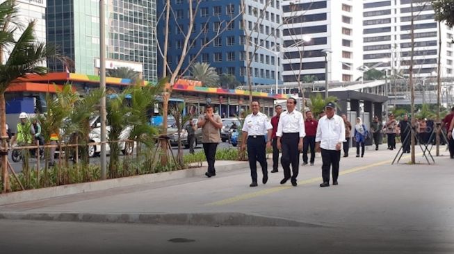 Mesranya Jokowi dan Anies di Pelican Crossing,Ini Buktinya!