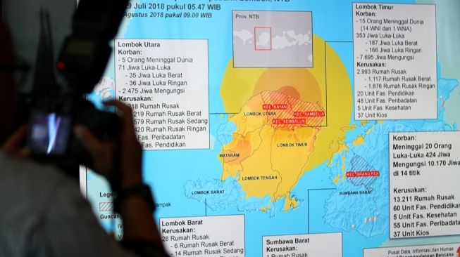 Gempa 4.8 SR Guncang Lombok Timur