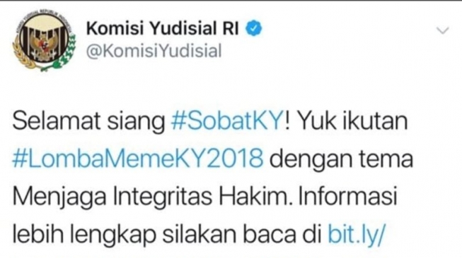 #LombaMemeKY Milik Komisi Yudisial Bikin Geger Publik
