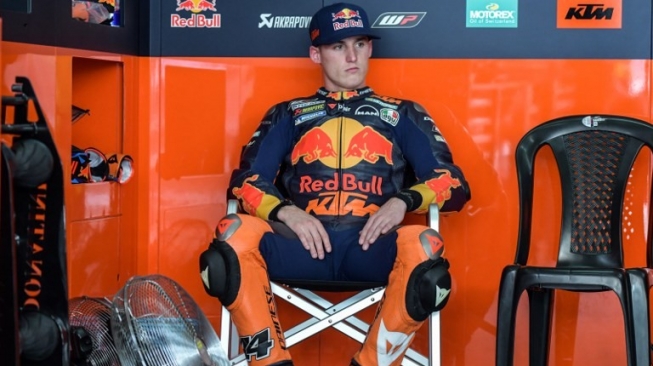 Pebalap KTM asal Spanyol, Pol Espagaro. [AFP/Mohd Rasfan]