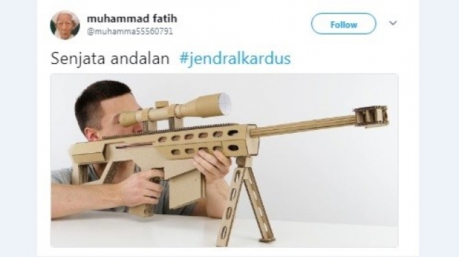 Meme Jendral Kardus. [Twitter]