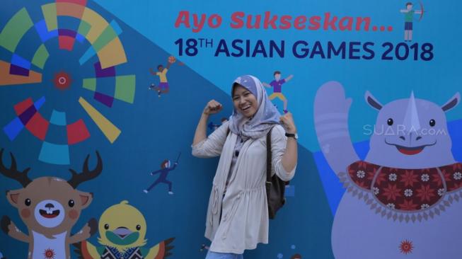 Di Kampung Markisa, Tangerang, banyak terdapat lukisan bertema Asian Games 2018. (Suara.com/Anggy Muda)