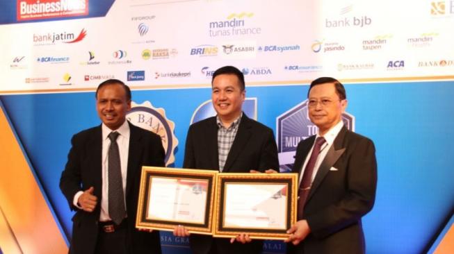 Top Bank, Insurance and Multifinance 2018 digelar majalah BusinessNews Indonesia, di Rafflesia Grand Ballroom, Balai Kartini, Jakarta, Jumat, (10/8/2018).  (Dok: FifGroup)