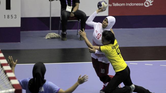 Bola Tangan Asian Games : Tim Putri Indonesia Bungkam Malaysia