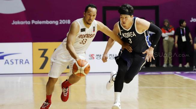 Indonesia kalah 65-104 dari Korea Selatan.[Suara.com/Oke Dwi Atmaja]