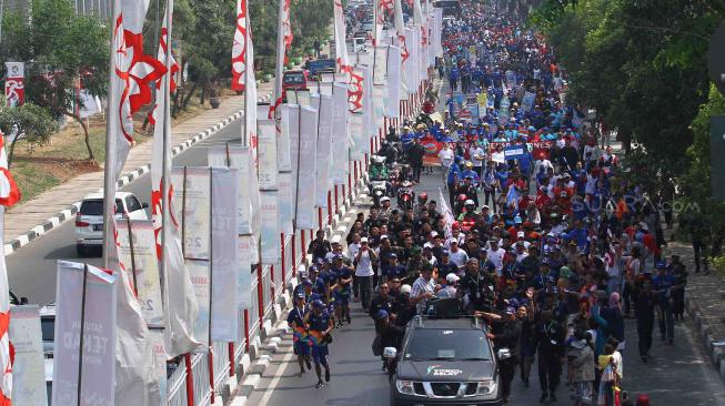 Pawai obor Asian Games 2018 di Jakarta akan melintasi Jakarta Timur, Jakarta Selatan, Jakarta Pusat, Jakarta Barat, dan Kepulauan Seribu.[Suara.com/Muhaimin A Untung]
