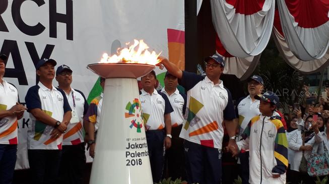 Obor Asian Games 2018 Berakhir di Jakarta, Anies: Alhamdulilah