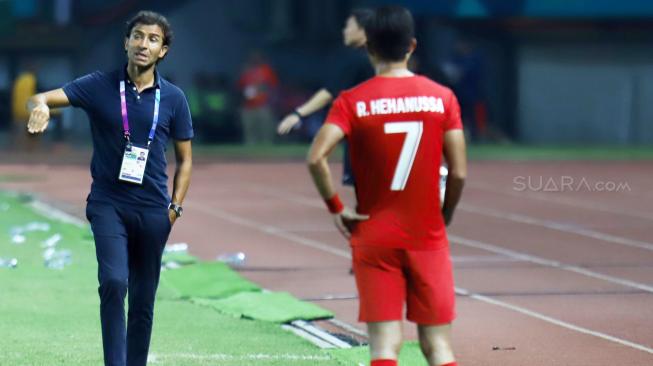 Dalam pertandingan tersebut Timnas Indonesia kalah 1-2 dari Palestina.[Suara.com/Oke Dwi Atmaja]