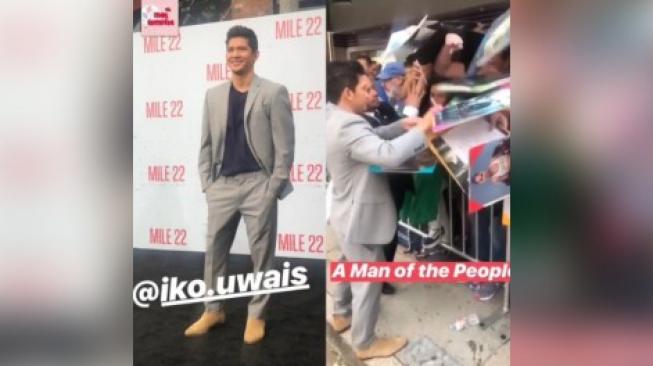 Premier Mile 22 di AS, Iko Uwais Dimintai Tanda Tangan Bule