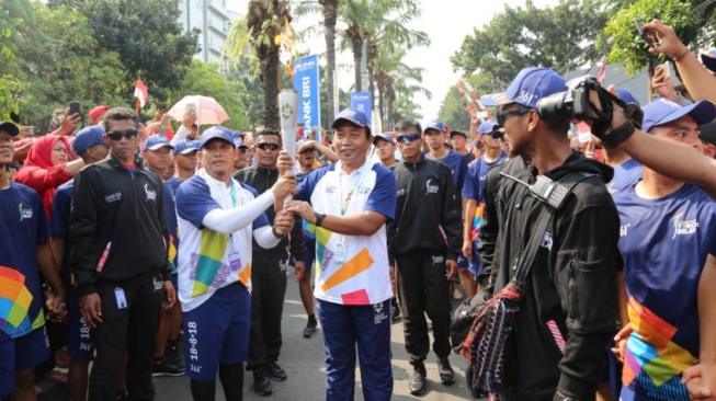 Komitmen Dukung Asian Games 2018, Bank BRI Gelar Kirab Obor