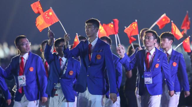 Asian Games 2018 berlangsung di dua kota, yakni Palembang dan Jakarta. Ajang multievent terbesar Asia ini akan berlangsung hingga 2 September 2018 mendatang.[Foto/INASGOC]
