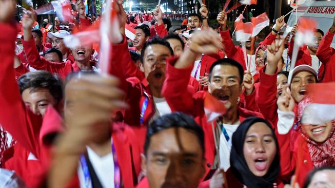 Asian Games 2018 berlangsung di dua kota, yakni Palembang dan Jakarta. Ajang multievent terbesar Asia ini akan berlangsung hingga 2 September 2018 mendatang.[Foto/INASGOC]
